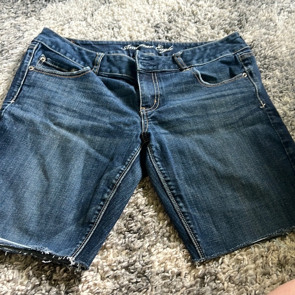 American Eagle Double-Button Bermuda Shorts, Sz 14